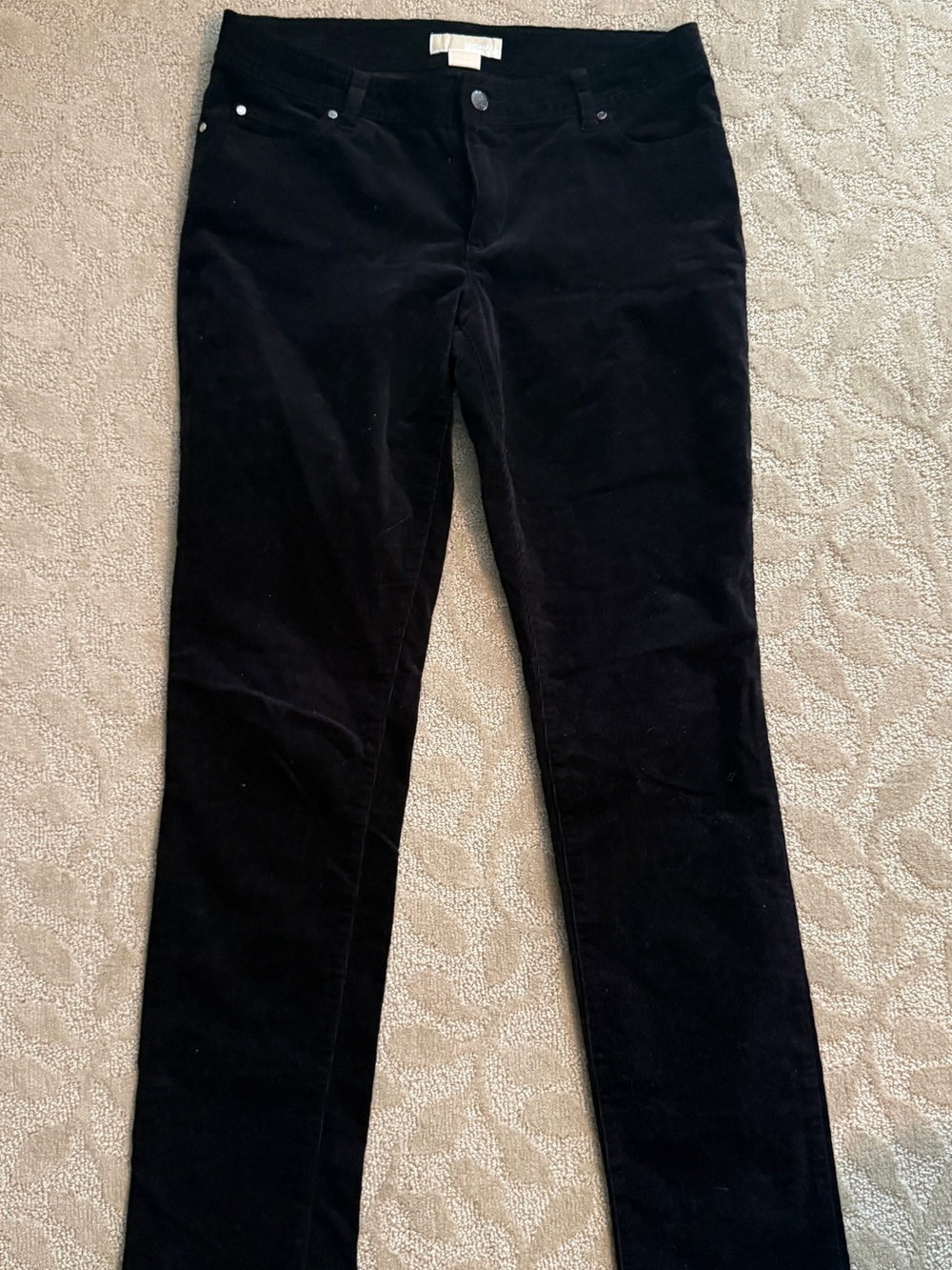 Michael Kors Deep Black Straight-Leg Jeans